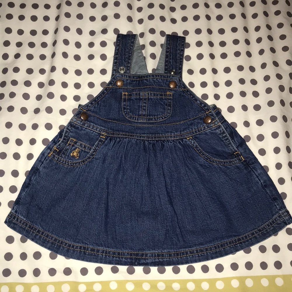 Baby denim skirt overall